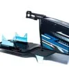 Novus branded X Cage chassis with blue GT brackets and detailed graphic design - Novus Racing Simulators