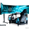 Novus Misha Spec ultimate full motion racing simulator with X Motion platform and triple curved screens